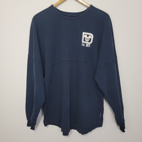Disney Parks Authentic Walt Disney World Spirit Jersey Size M Blue Mickey Cotton - Picture 2 of 12
